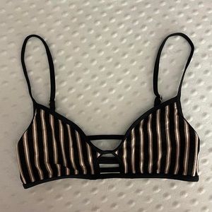 L*Space striped bikini top 
Size S
like new